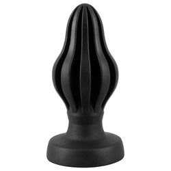 Черная анальная пробка Super Soft Butt Plug - 11,1 см.
