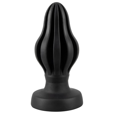Черная анальная пробка Super Soft Butt Plug - 11,1 см.