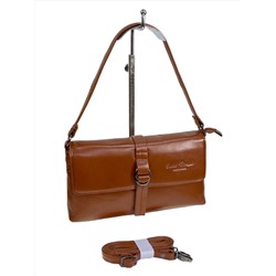 Женская сумка из натуральной кожи, цвет  коричнево-рыжий