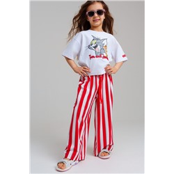 Брюки трикотажные для девочек PLAYTODAY, 1123006