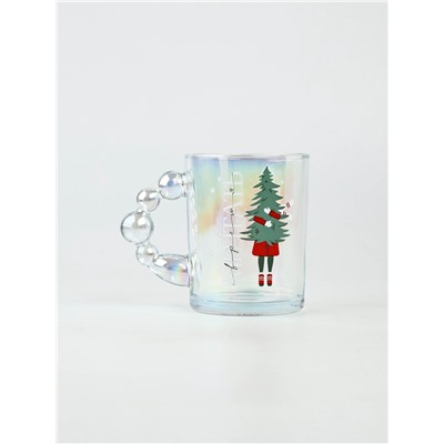 Кружка новогодняя стеклянная «Мечтать», 350 мл, голография