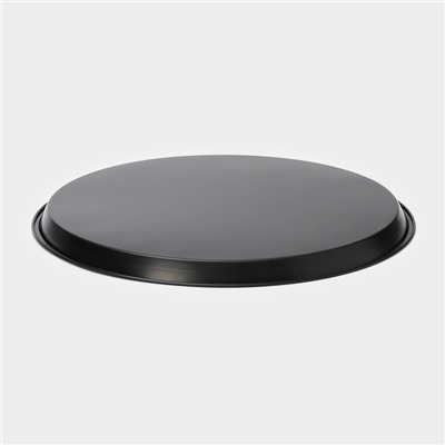 Форма для пиццы Доляна «Жаклин», d=32 см, антипригарное покрытие, чёрная