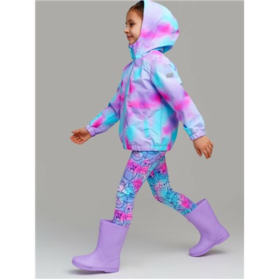 Куртка текстильная с полиуретановым покрытием для девочек (ветровка)