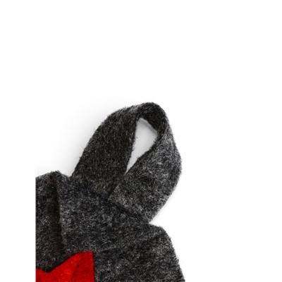 Набор для бани «Буденовец», 3 предмета: шапка, коврик, рукавица, серый, «Добропаровъ»