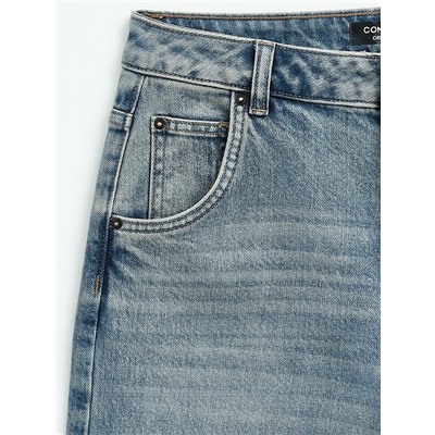 Актуальная коллекция CONTE CON-845 Джинсы wide leg винтажной варки с необработанным краем