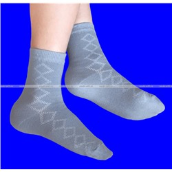 5 ПАР - ЮстаТекс носки подростковые 1с8 (3с35) хлопок с лайкрой серые
