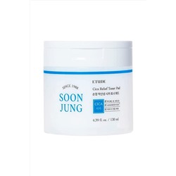 Etude Успокаивающие тонер-пэды с экстрактом центеллы / Soon Jung CICA Toner Pad, 130 мл KRISTALLER, 1115901