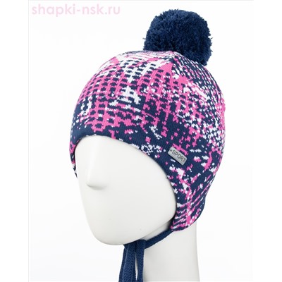9398/2 MGU Ушанка для девочки флис (50-52)