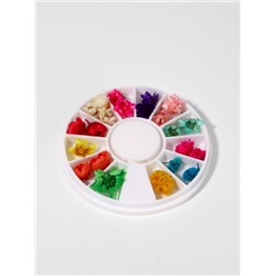 Сухоцветы для декора «Ромашки», объёмные, 12 видов, в футляре, разноцветные