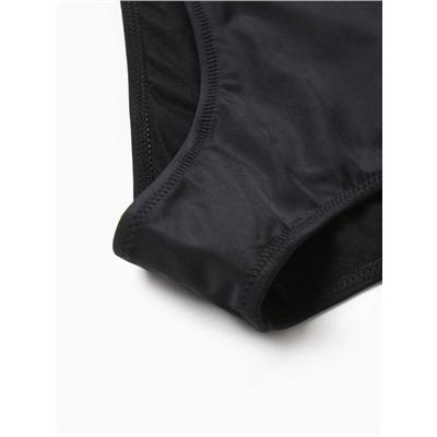 Купальник женский слитный с вырезом на животе MINAKU, размер 46, чёрный