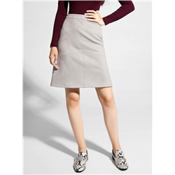 Юбки CONTE DESIRE Замшевая юбка А-силуэта c рельефными линиями