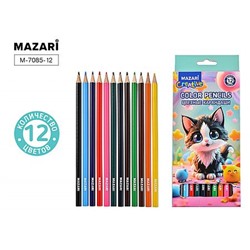 Карандаши 12цв "КОТИК" M-7085-12 Mazari