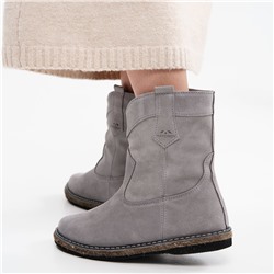 Казаки женские серые на меху, войлок