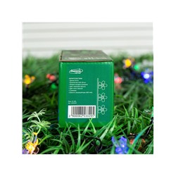 Гирлянда «Нить», 4.5 м, уличная, с насадками «Ромашка», IP44, 30 LED, 2 режима, солнечная батарея, тёмная нить, свечение мульти