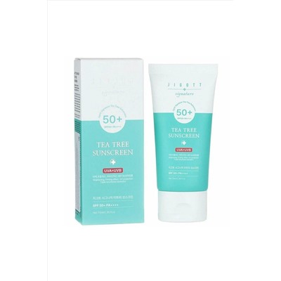 Jigott Крем для лица солнцезащитный с экстрактом чайного дерева / Signature Tea Tree Sunscreen SPF50+ PA++++, 70 мл KRISTALLER, 1111529