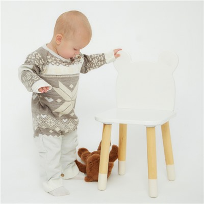 Комбинезон детский вязаный «Крошка Я. Снежинка», рост 86-92 см