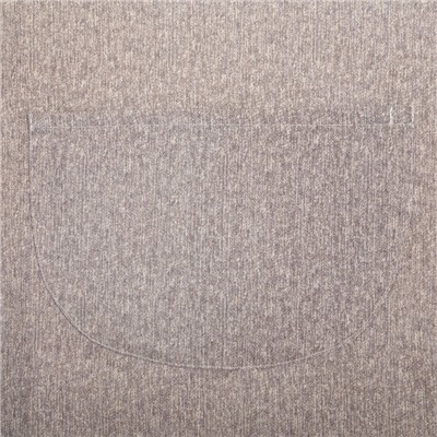 Фартук «Этель. Однотонный», серый, 65×70 см, 100% п/э