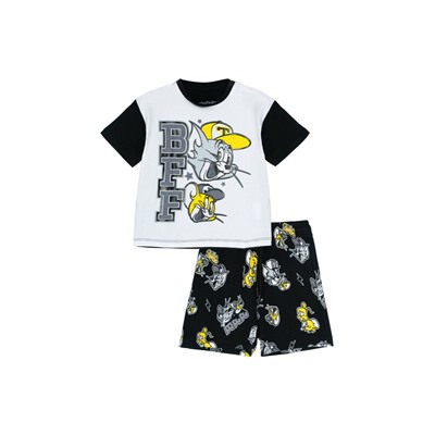 Комплект детский трикотажный для мальчиков: фуфайка (футболка), шорты