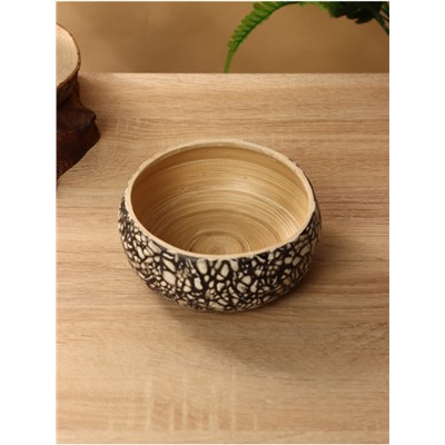 Ваза для фруктов, 15×15×6 см, бамбук