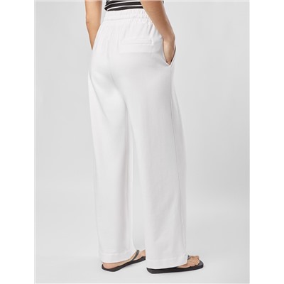 Прямые брюки из тонкого премиального футера с эластаном