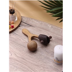 Сувенирный музыкальный инструмент «Маракас двойной», 25×9×20 см, махагон, кокос