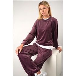 Женский велюровый костюм оверсайз Happyfox