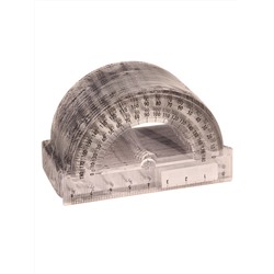 Транспортир прозрачный 8 см ТР-6014