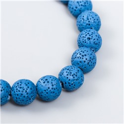 Бусины для ароматерапии с отверстием «Круглые. Королевский синий», d=1.2 см, набор 33 шт. ±3