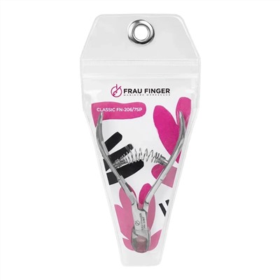 Frau Finger Кусачки маникюрные для кутикулы / Classic FN-206/7SP, спиральная пружина, ручная заточка, 7 мм 20704