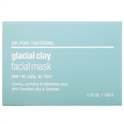 Skin&Lab, Dr. Pore Tightening, маска для лица с ледниковой глиной, 100 г (3,52 унции)