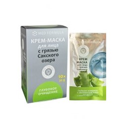 Крем-маска для лица грязевая Глубокое очищение (саше-пакет)