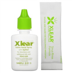 Xlear, Средство для промывания околоносовой полости в пакетиках, быстрое действие, 20 шт., по 6 г каждый