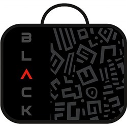 Папка школьника А4 с ручками 33,5х26х6 см ПШ-11 "ЧЕРНЫЙ/BLACK 2026" ткань Пчелка