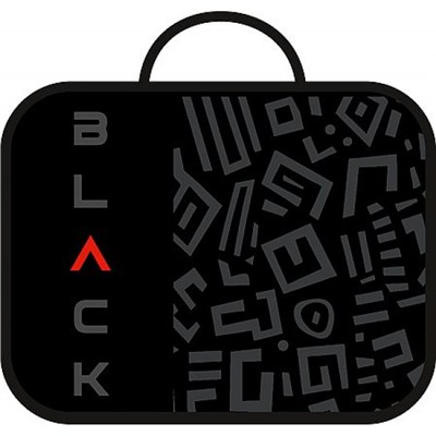 Папка школьника А4 с ручками 33,5х26х6 см ПШ-11 "ЧЕРНЫЙ/BLACK 2026" ткань Пчелка