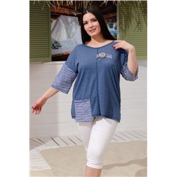 Туника женская 9218 (Индиго)