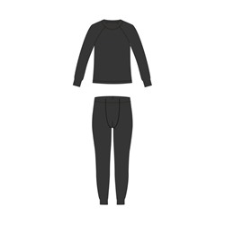 Термокомплект трикот. для мальчиков: фуфайка (футболка) с длин. рук, брюки