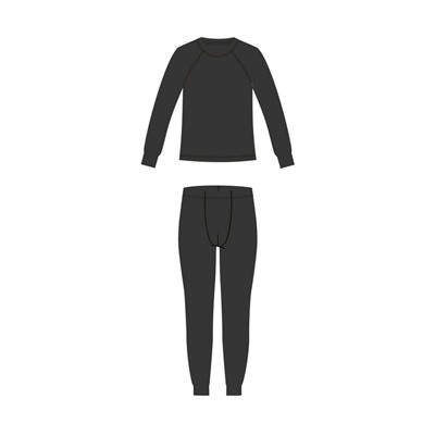 Термокомплект трикот. для мальчиков: фуфайка (футболка) с длин. рук, брюки