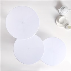 Подставка для кондитерских изделий, d=27.5 см, белая