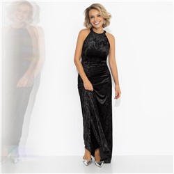 Платье из бархата, Без границ (черное)