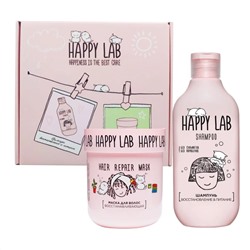 Happy Lab Набор средств для ухода за волосами: Шампунь «Восстановление & Питание» + Маска восстанавливаюшая, 300 мл, 180 г 27721