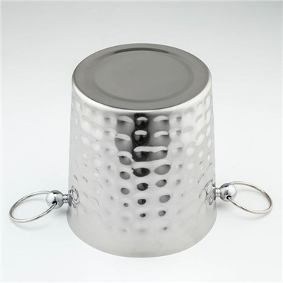 Ведро для льда «Чеканный», 5.2 л, 25×20×20.5 см, нержавеющая 201 сталь