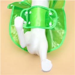 Дождевик для собак, размер XS, зеленый