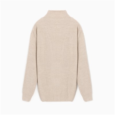 Кардиган на пуговицах женский MINAKU: Casual Collection, бежевый, размер 50