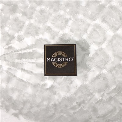 Блюдо сервировочное Magistro «Авис. Рыба», 14×8×2.7 см, стекло
