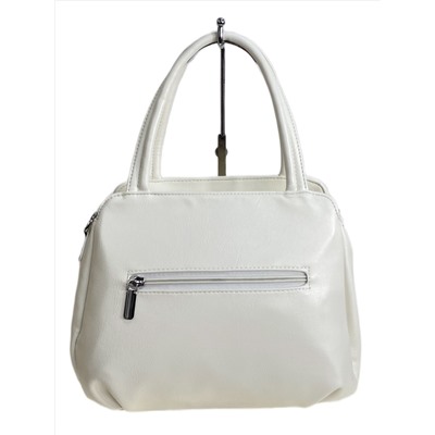 Женская сумка из искусственной кожи, цвет белый