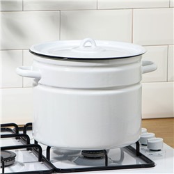 Кастрюля эмалированная, 9 л, d=26 см, цилиндрическая, МИКС