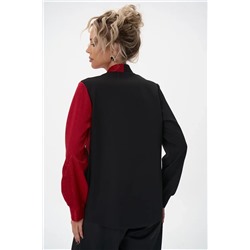 Блузон Кристал (черно-красный)