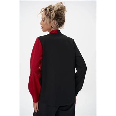 Блузон Кристал (черно-красный)