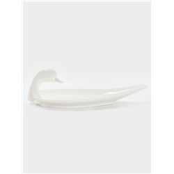 Блюдо Magistro «Лебедь», 34×19 см, фарфор, белое