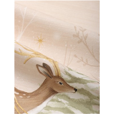 Скатерть новогодняя «Этель» Christmas forest, d=150 ± 3 см с ГМВО, 100% хлопок, саржа 190 г/м²